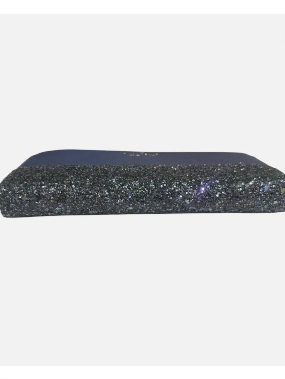 Kate Spade NWOT Navy Greta Court Neda Contintal Glitter Zip-Around wallet